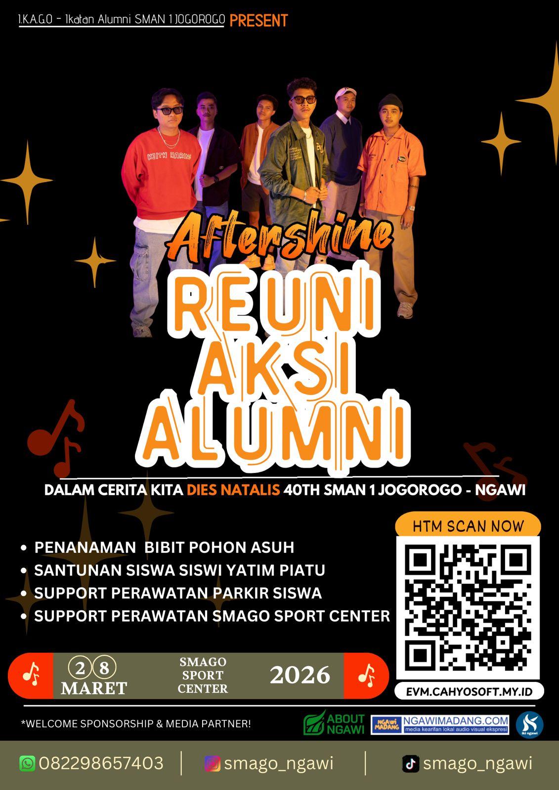 Dies Natalis ke 40 SMAN 1 Jogorogo Bareng Aftershine 