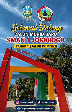 Pengumuman SPMB SMAN 1 Jogorogo Tahap 1 (Domisili) T.A 2026/2027